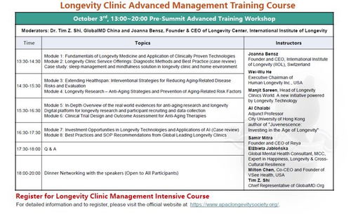 國(guó)內(nèi)學(xué)術(shù)機(jī)構(gòu)積極參與亞太長(zhǎng)壽醫(yī)學(xué)峰會(huì) 推動(dòng)技術(shù)創(chuàng)新與合作